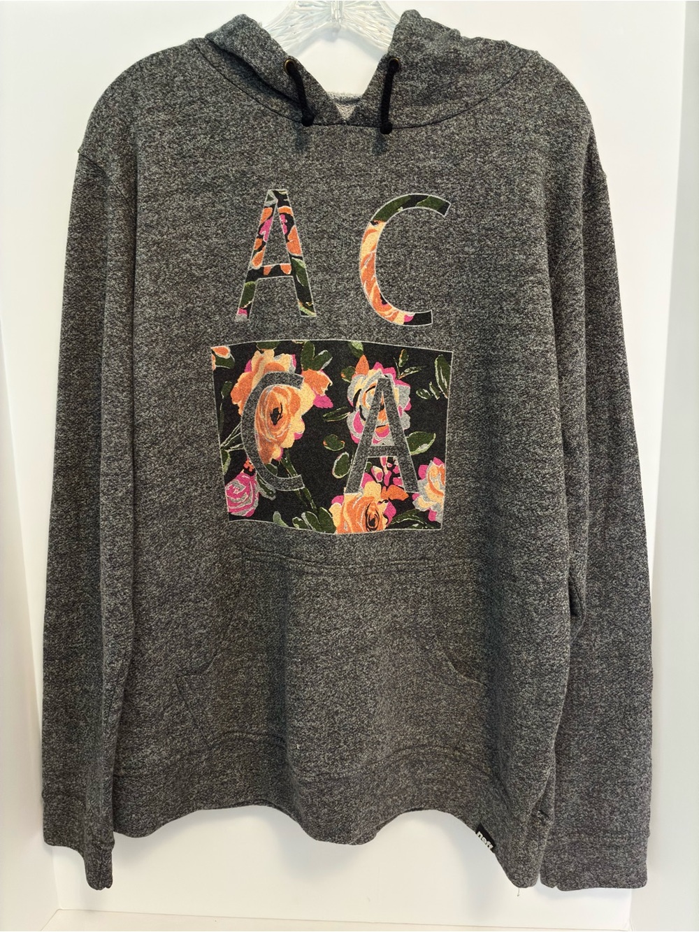 Neff Women's AC CA Austin Carlile California Floral Hoodie Gray Size XL